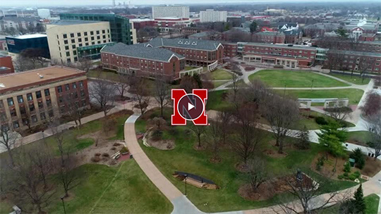 Campus aerial shot 